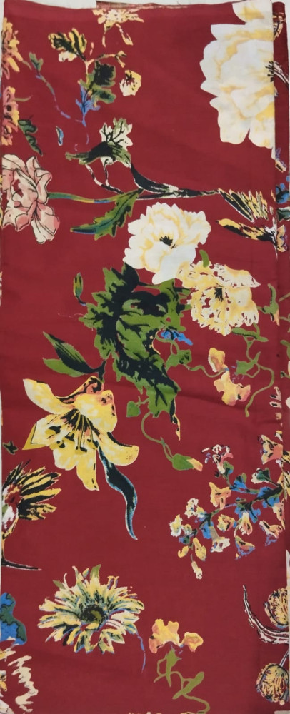 Cotton suit with Floral salwar